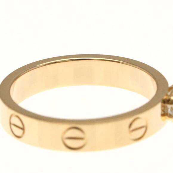 CARTIER 18k Gold Diamond Love Ring - Picture 7 of 10